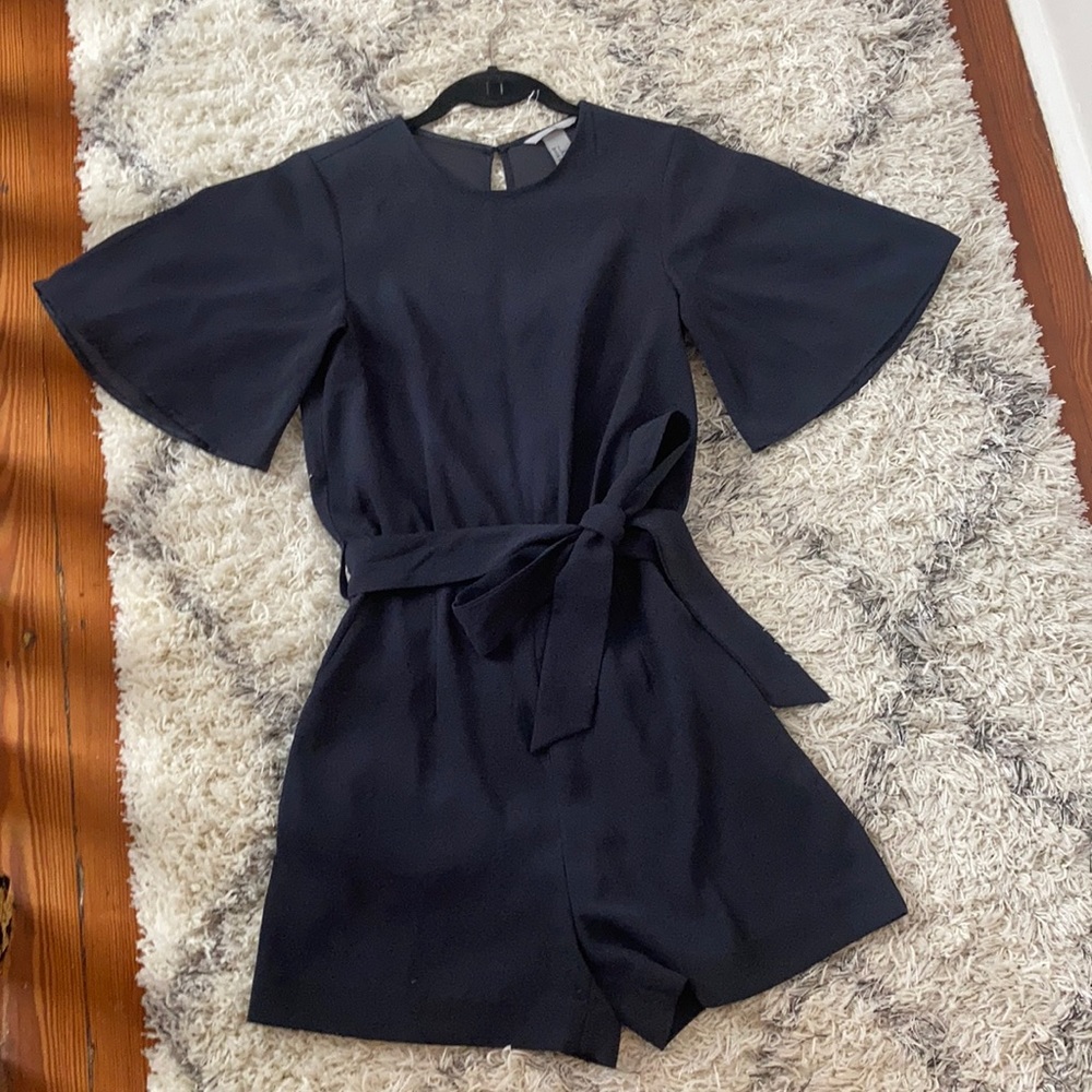 H&M navy dressy romper